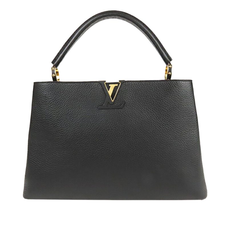 LOUIS VUITTON Capucines GM Black & Light Blue - Image 2