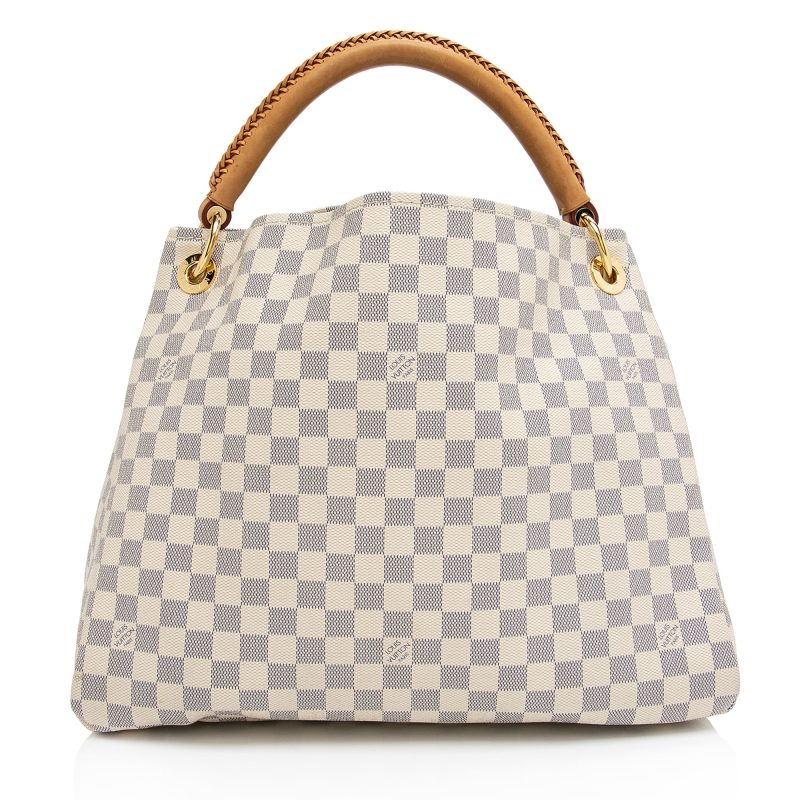 Louis Vuitton Damier Azur Artsy MM Shoulder Bag (SHF-gtkVng) - Image 3