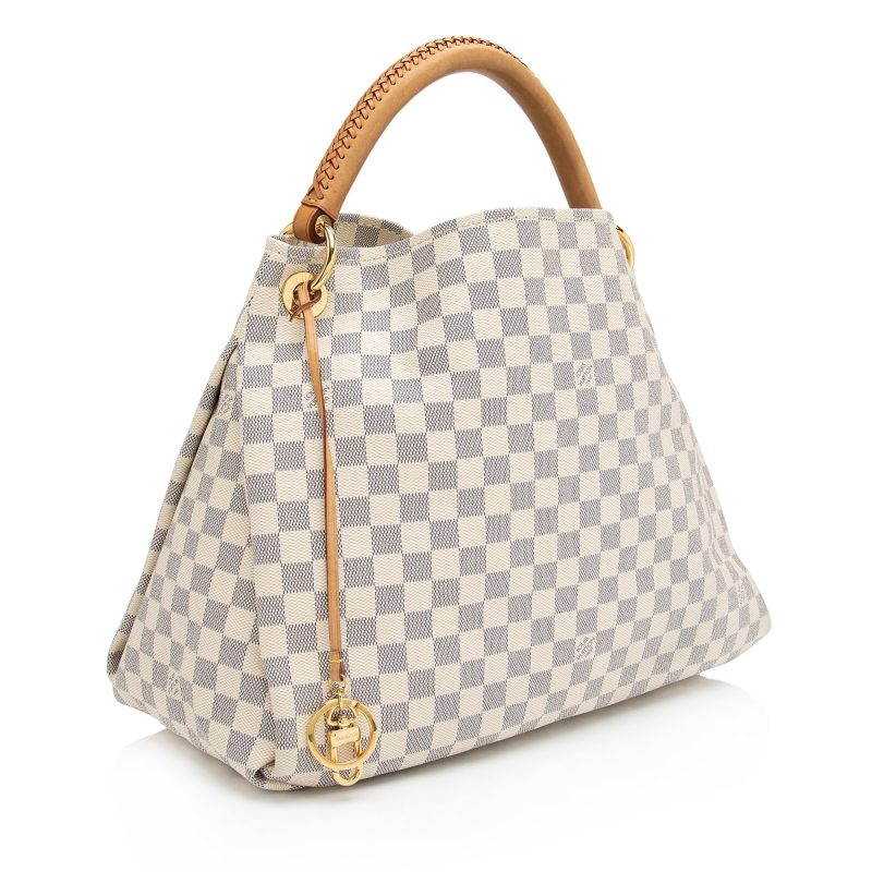 Louis Vuitton Damier Azur Artsy MM Shoulder Bag (SHF-gtkVng) - Image 2