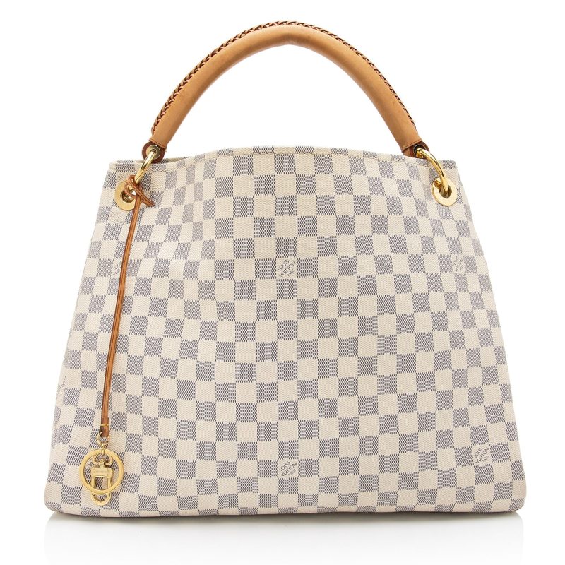 Louis Vuitton Damier Azur Artsy MM Shoulder Bag (SHF-22677)