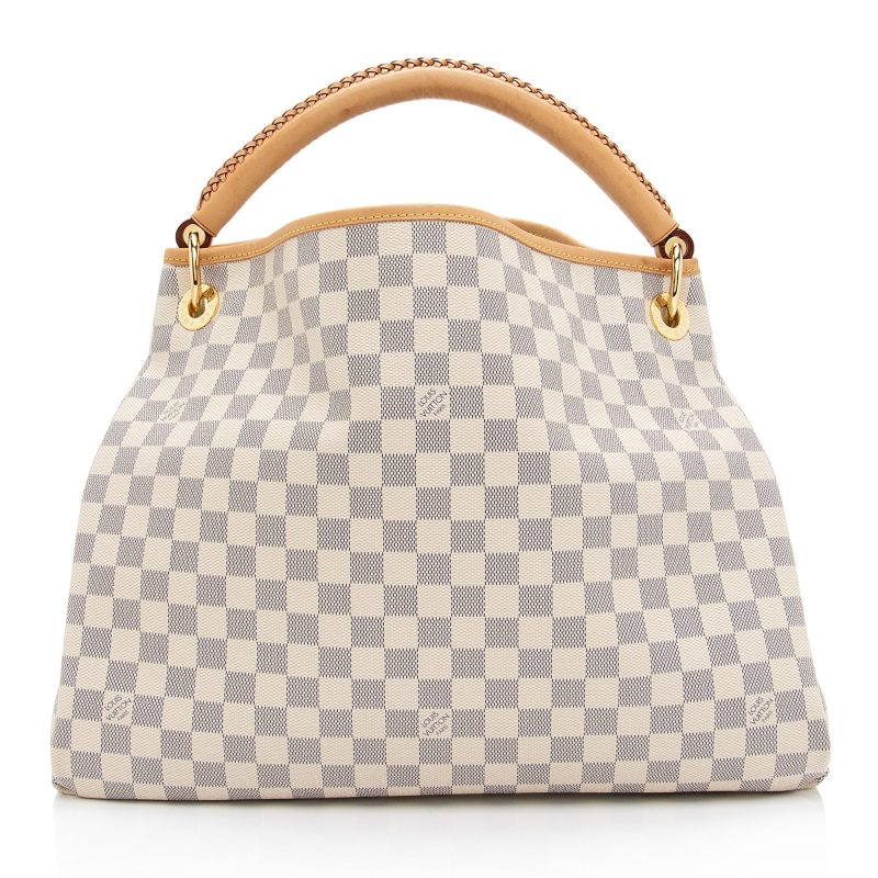 Louis Vuitton Damier Azur Artsy MM Shoulder Bag (SHF-naUphr) - Image 2