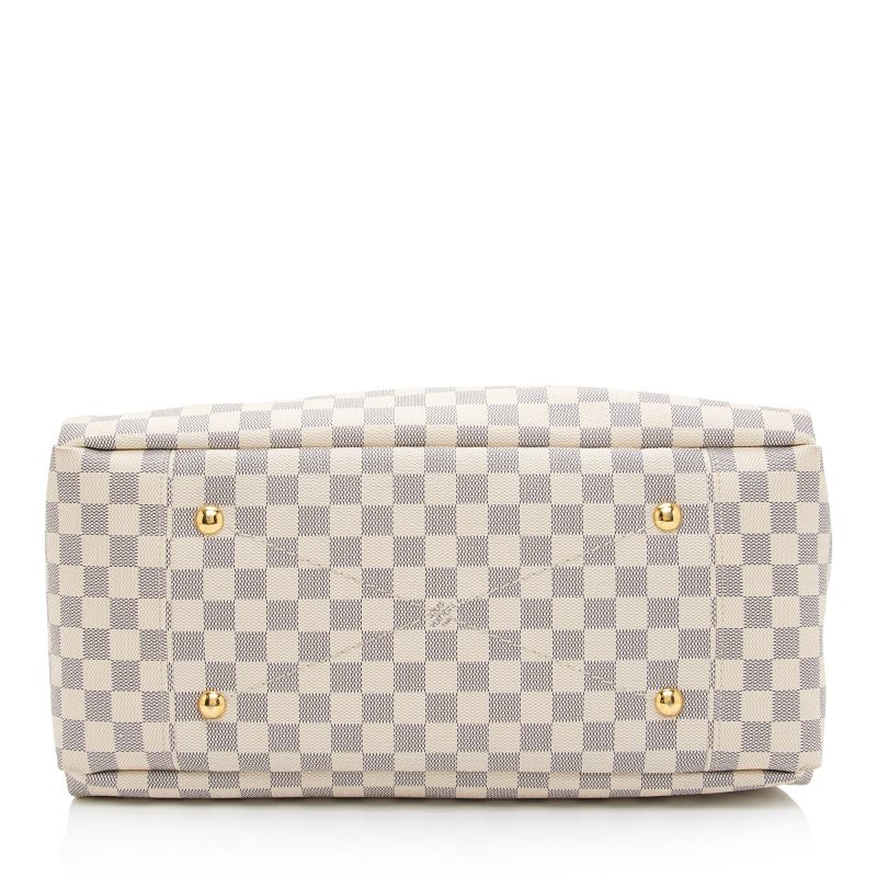 Louis Vuitton Damier Azur Artsy MM Shoulder Bag (SHF-naUphr) - Image 3