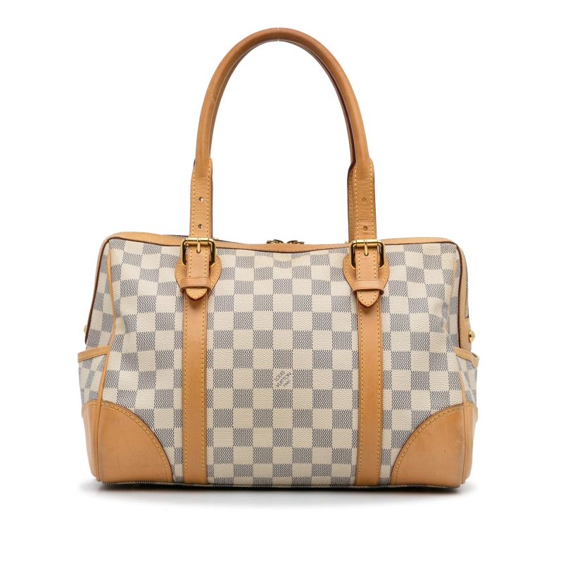 Louis Vuitton Damier Azur Berkeley Boston Bag N52001 White - Image 4