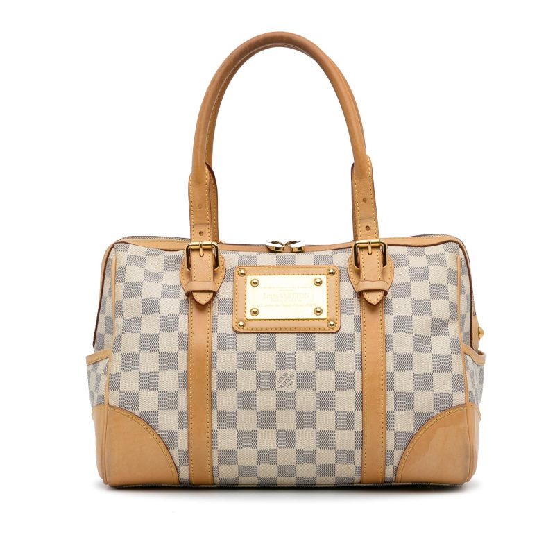 Louis Vuitton Damier Azur Berkeley Boston Bag N52001 White