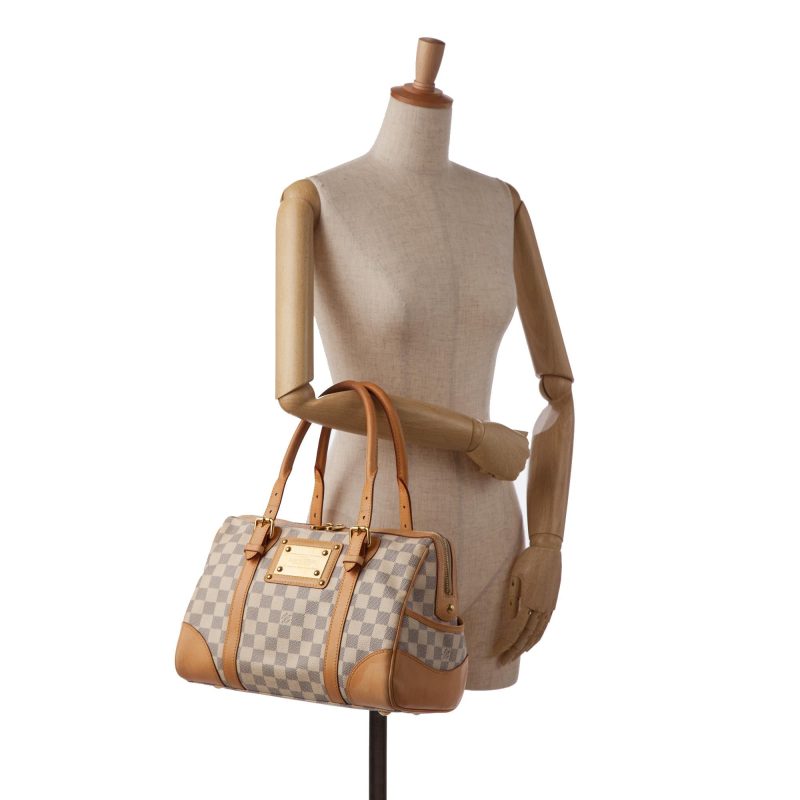 Louis Vuitton Damier Azur Berkeley Boston Bag N52001 White - Image 5