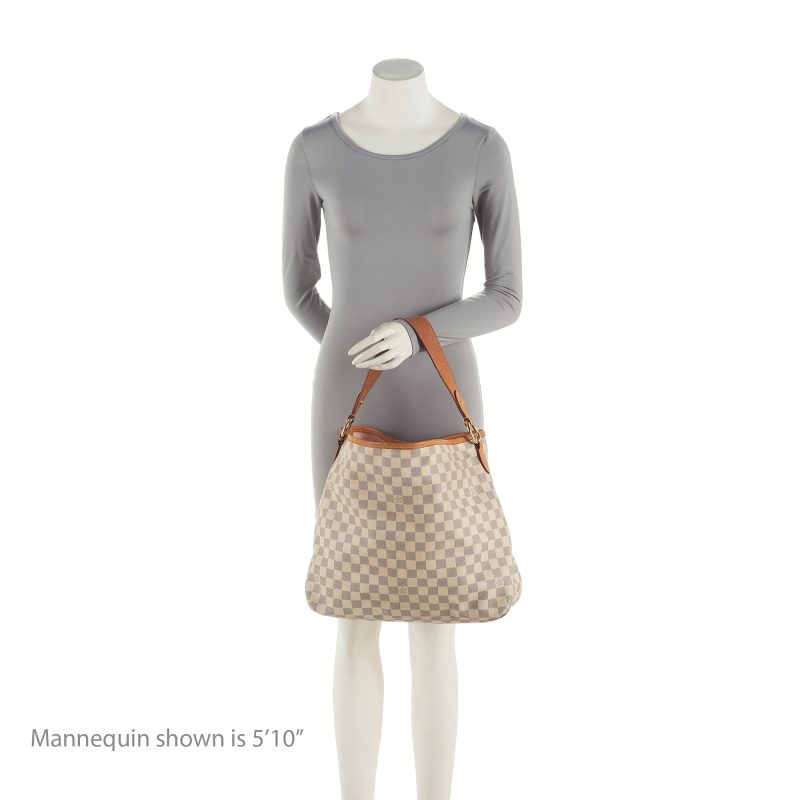 Louis Vuitton Damier Azur Delightful MM Shoulder Bag (SHF-23031) - Image 4