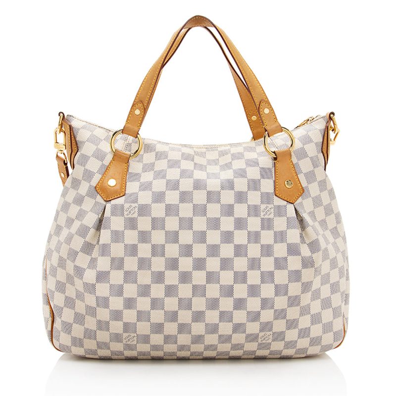 Louis Vuitton Damier Azur Evora MM Tote (SHF-19034) - Image 2