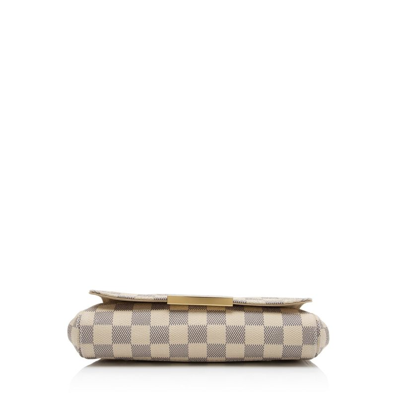 Louis Vuitton Damier Azur Favorite MM Shoulder Bag (SHF-21615) - Image 4