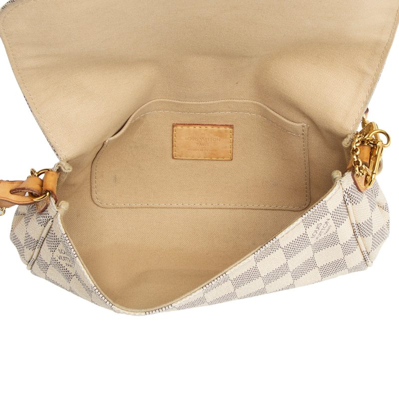 Louis Vuitton Damier Azur Favorite MM Shoulder Bag (SHF-21615) - Image 7