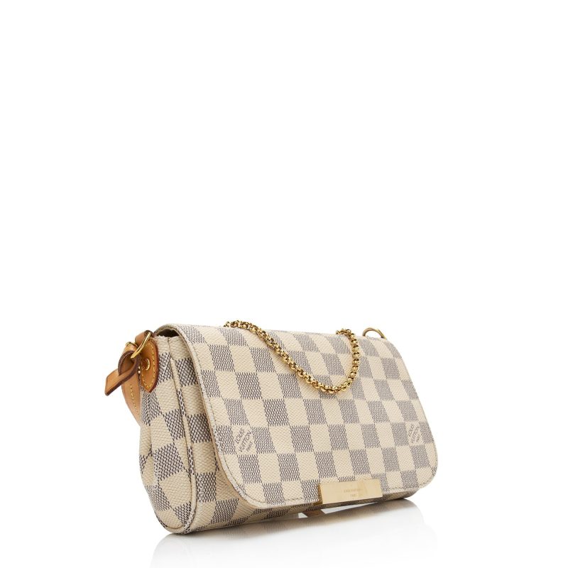 Louis Vuitton Damier Azur Favorite MM Shoulder Bag (SHF-21615) - Image 2