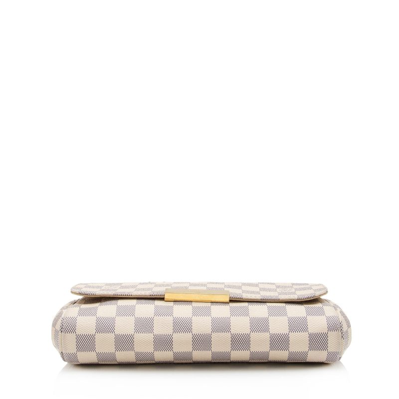 Louis Vuitton Damier Azur Favorite MM Shoulder Bag (SHF-juX6f7) - Image 3