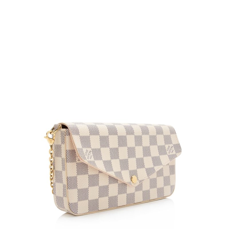 Louis Vuitton Damier Azur Felicie Pochette (SHF-8g6tV7)