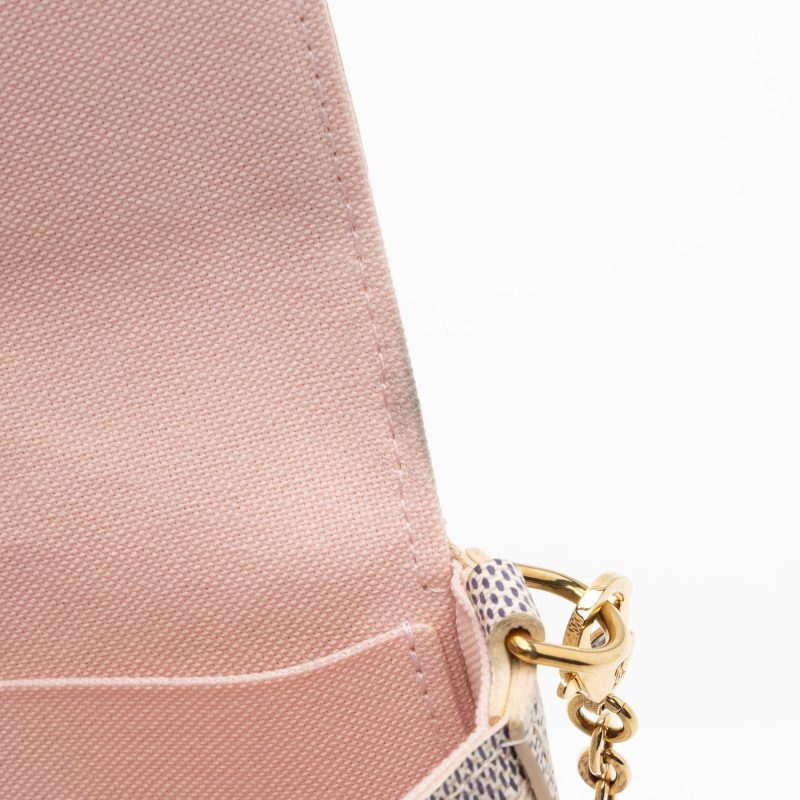 Louis Vuitton Damier Azur Felicie Pochette (SHF-PbG3In) - Image 10