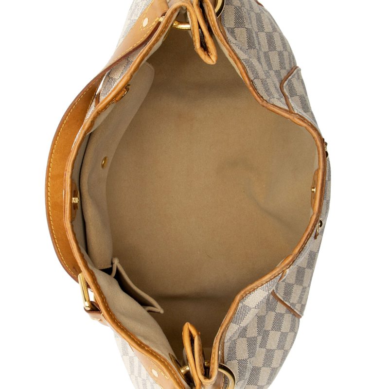Louis Vuitton Damier Azur Galliera PM Shoulder Bag (SHF-U1PkFO) - Image 6