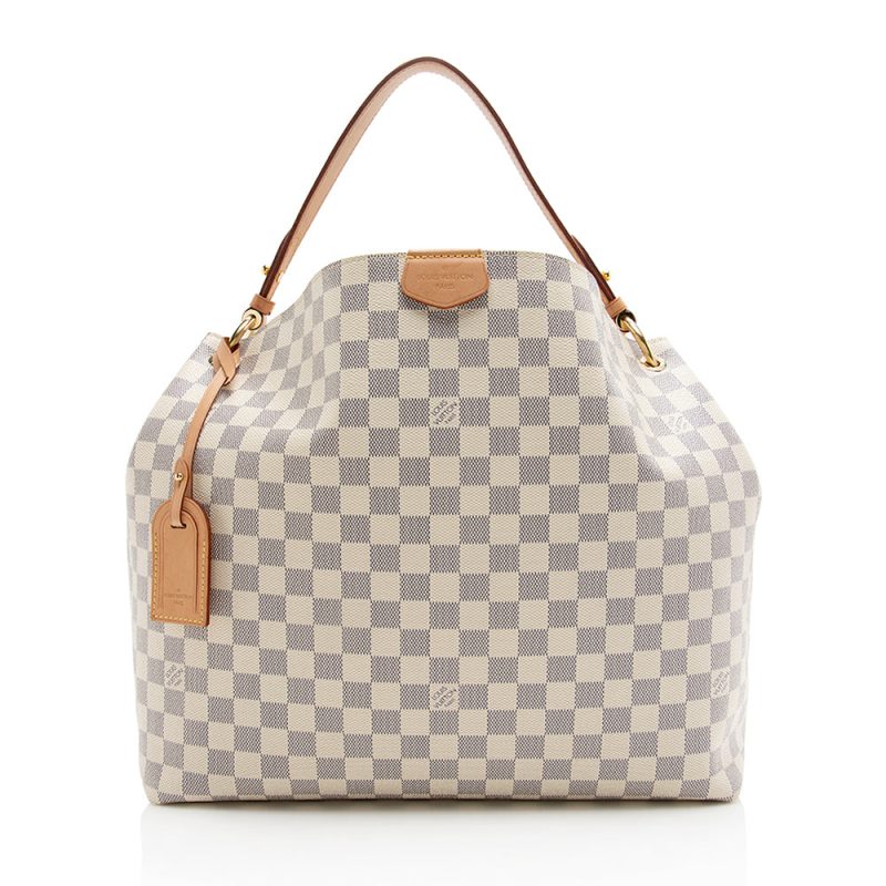 Louis Vuitton Damier Azur Graceful PM Hobo (SHF-4ndFPX)