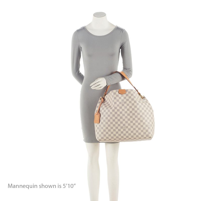 Louis Vuitton Damier Azur Graceful PM Hobo (SHF-4ndFPX) - Image 5