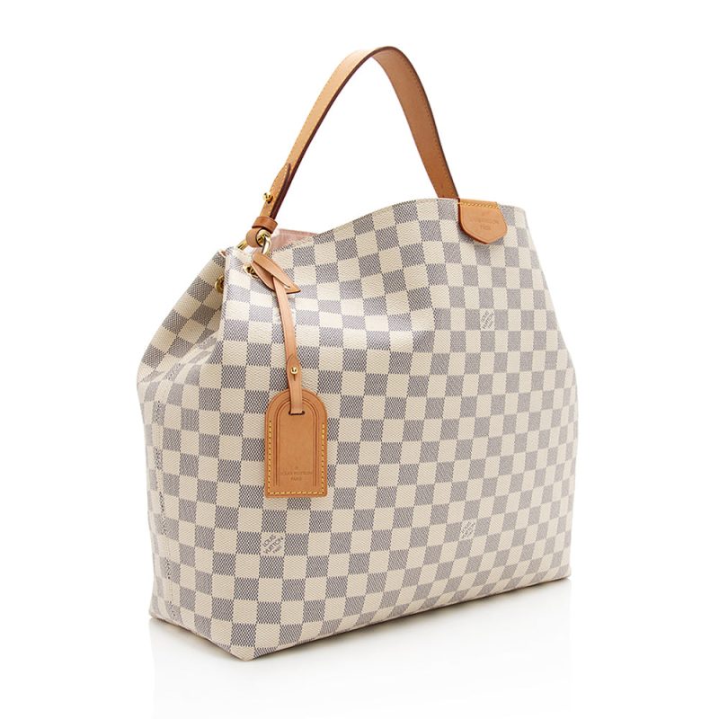 Louis Vuitton Damier Azur Graceful PM Hobo (SHF-4ndFPX) - Image 2