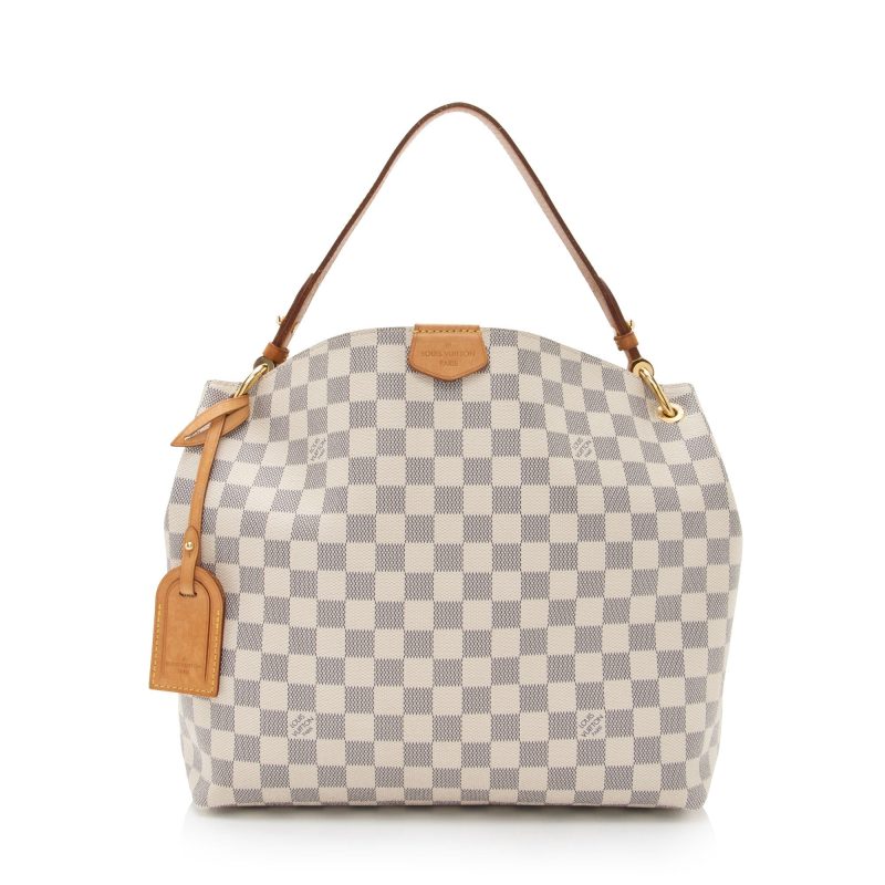 Louis Vuitton Damier Azur Graceful PM Hobo (SHF-ASTeO8)