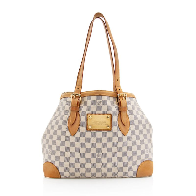 Louis Vuitton Damier Azur Hampstead MM Tote (SHF-21912)