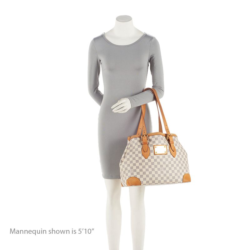 Louis Vuitton Damier Azur Hampstead MM Tote (SHF-21018) - Image 4