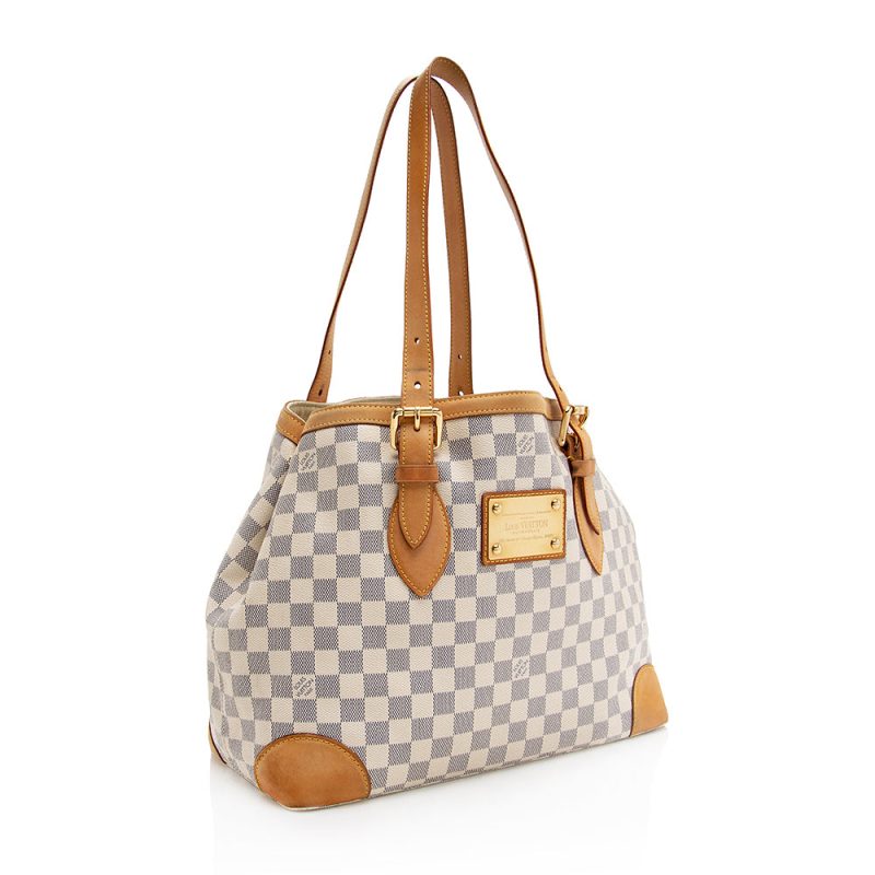 Louis Vuitton Damier Azur Hampstead MM Tote (SHF-21912) - Image 2