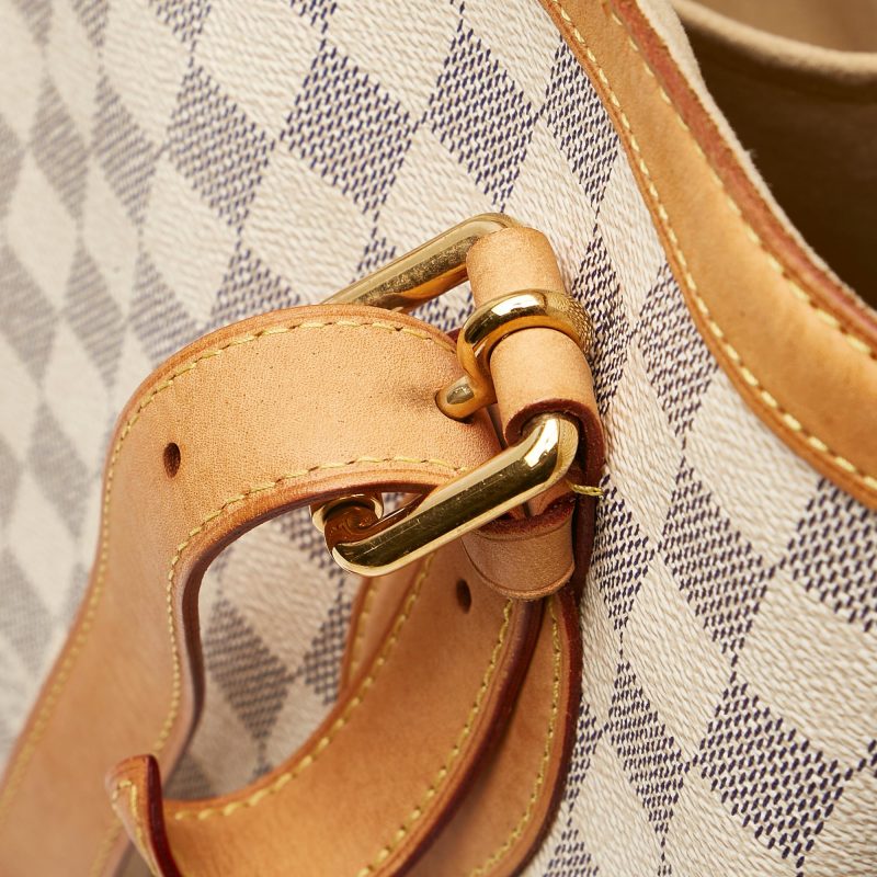 Louis Vuitton Damier Azur Hampstead MM (SHG-kaC4mf) - Image 12