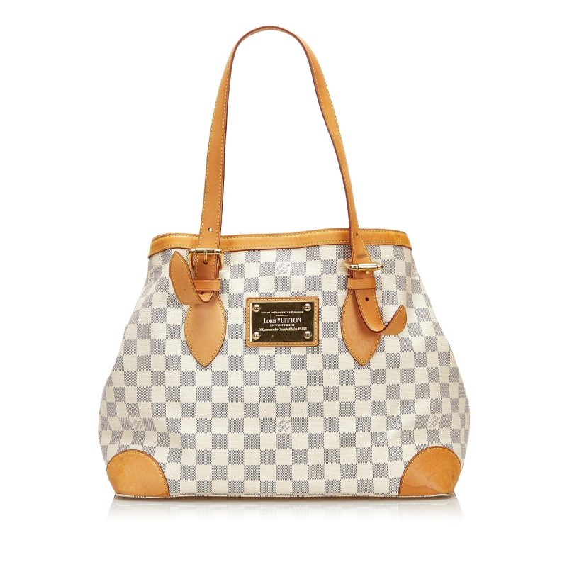 Louis Vuitton Damier Azur Hampstead MM (SHG-kaC4mf)