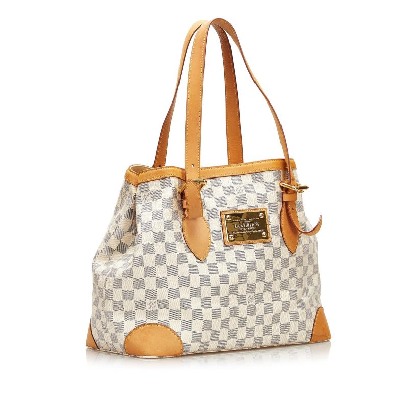 Louis Vuitton Damier Azur Hampstead MM (SHG-kaC4mf) - Image 2