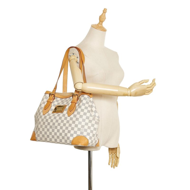 Louis Vuitton Damier Azur Hampstead MM (SHG-35904) - Image 5