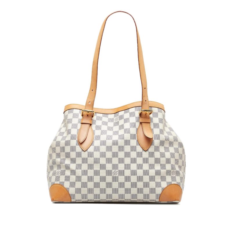 Louis Vuitton Damier Azur Hampstead MM Canvas Hand Bag N51206 - Image 3