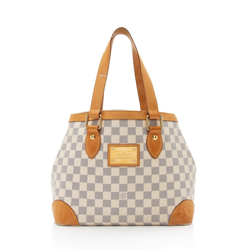 Louis Vuitton Damier Azur Hampstead PM Tote Bag Ivory N51207