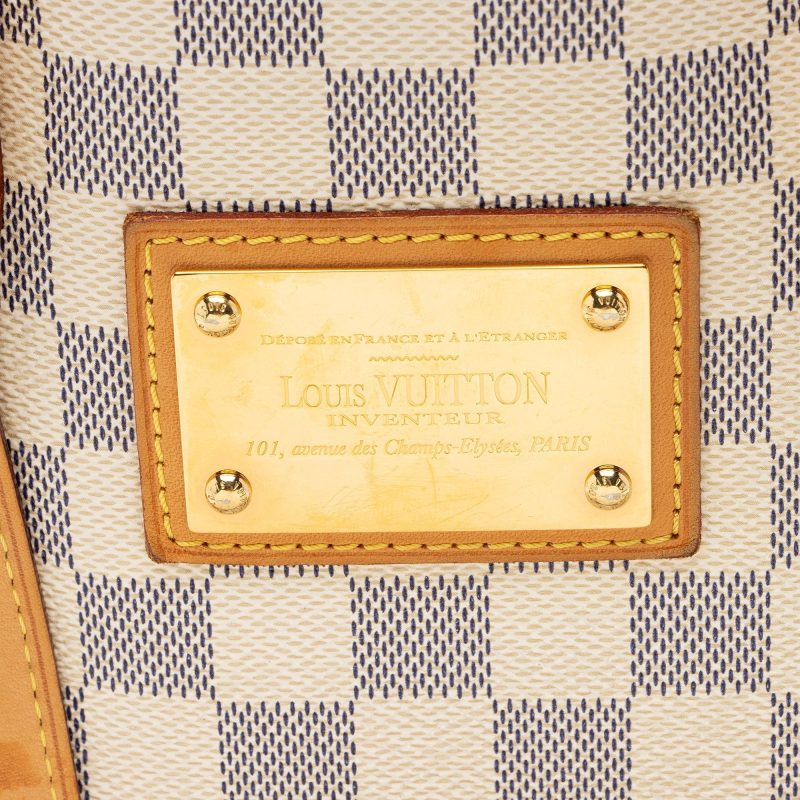 Louis Vuitton Damier Azur Hampstead PM Tote Bag Ivory N51207 - Image 9