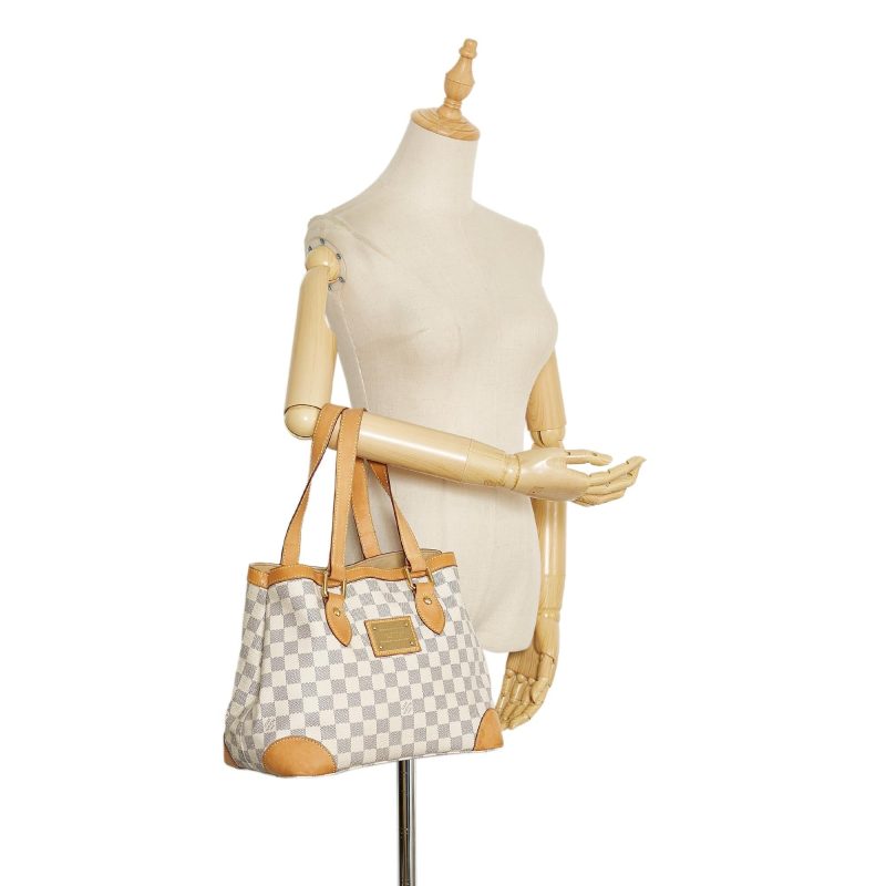 Louis Vuitton Damier Azur Hampstead PM (SHG-rLawIw) - Image 4