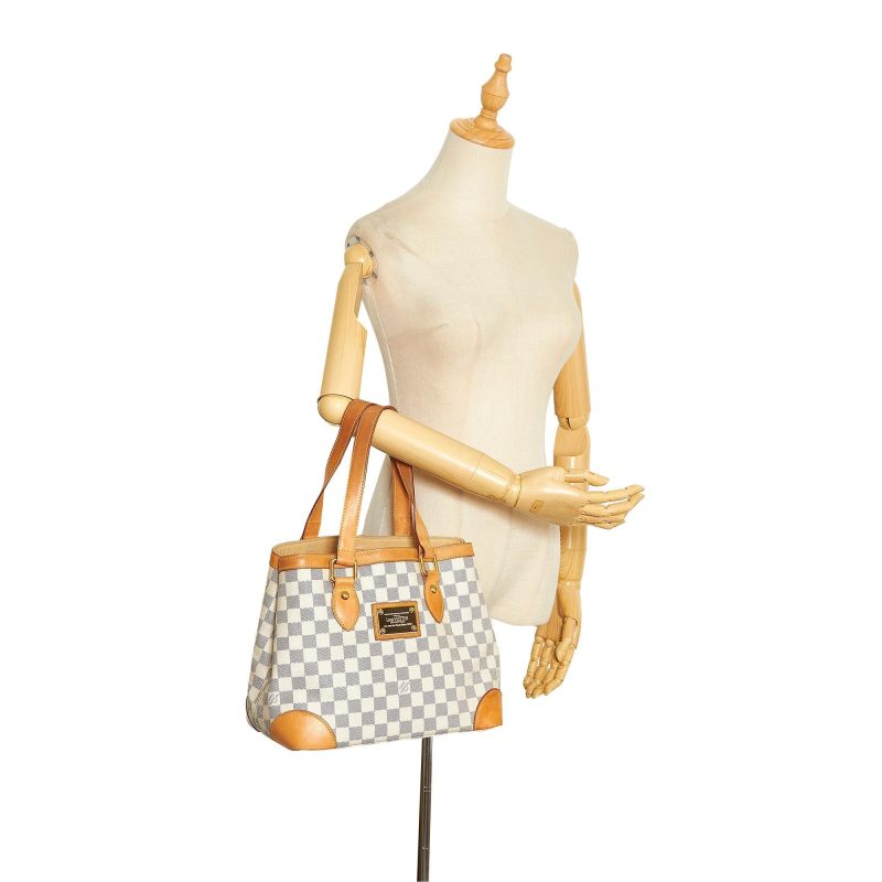 Louis Vuitton Damier Azur Hampstead PM (SHG-5V6R9J) - Image 4