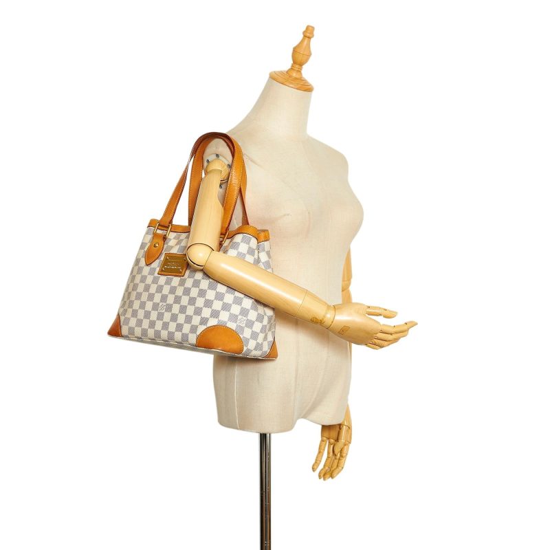 Louis Vuitton Damier Azur Hampstead PM Hand Bag Ivory N51207 - Image 5