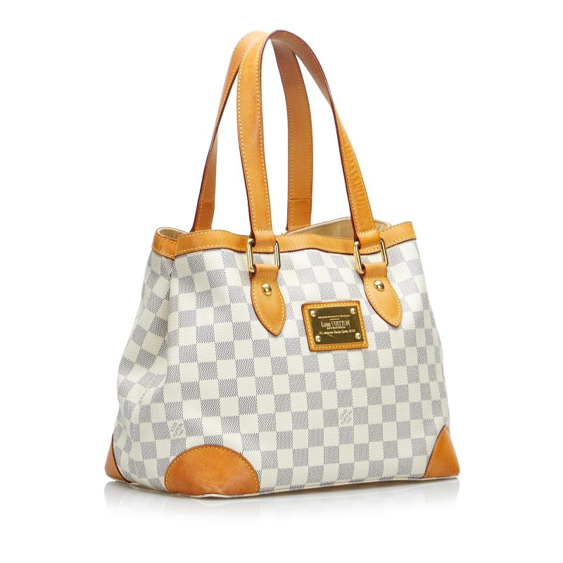 Louis Vuitton Damier Azur Hampstead PM Hand Bag Ivory N51207 - Image 2