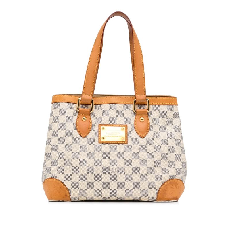 Louis Vuitton Damier Azur Hampstead PM (SHG-ulPE5O) - Image 9