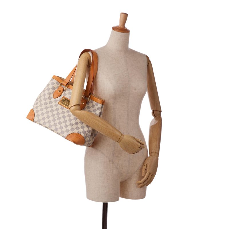 Louis Vuitton Damier Azur Hampstead PM (SHG-ulPE5O) - Image 4