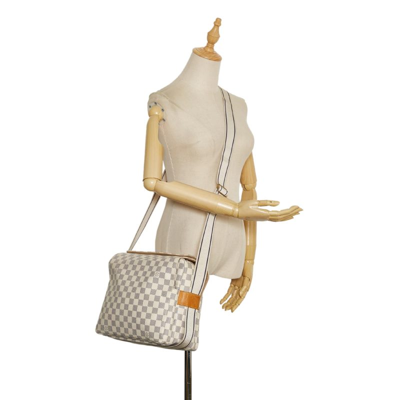 Louis Vuitton Damier Azur Naviglio Shoulder Bag N51189 - Image 5