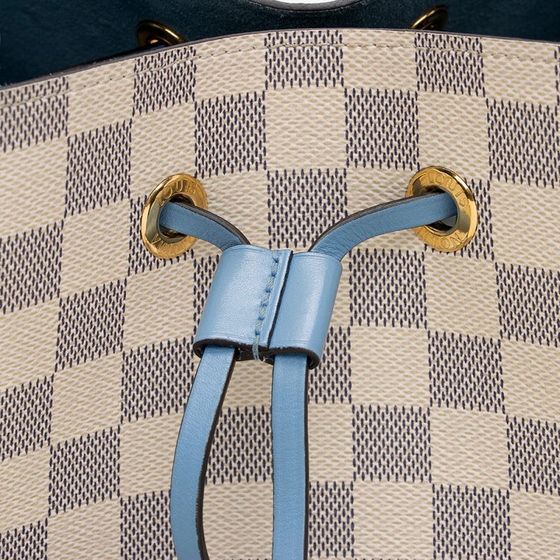 Louis Vuitton Damier Azur Neonoe Shoulder Bag (SHF-pp8w8h) - Image 9