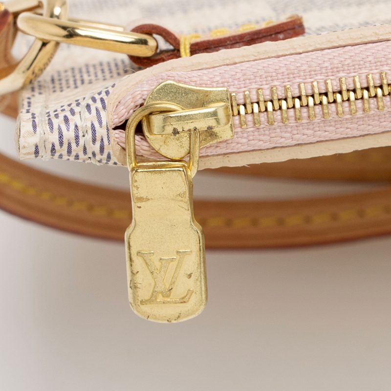 Louis Vuitton Damier Azur Neverfull GM Pochette (SHF-pkmLOz) - Image 5