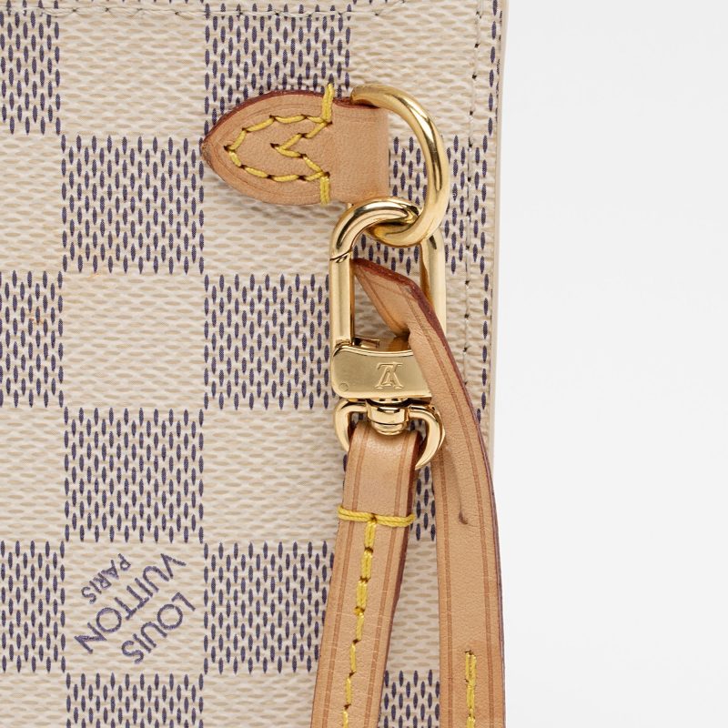 Louis Vuitton Damier Azur Neverfull GM Pochette (SHF-pkmLOz) - Image 7