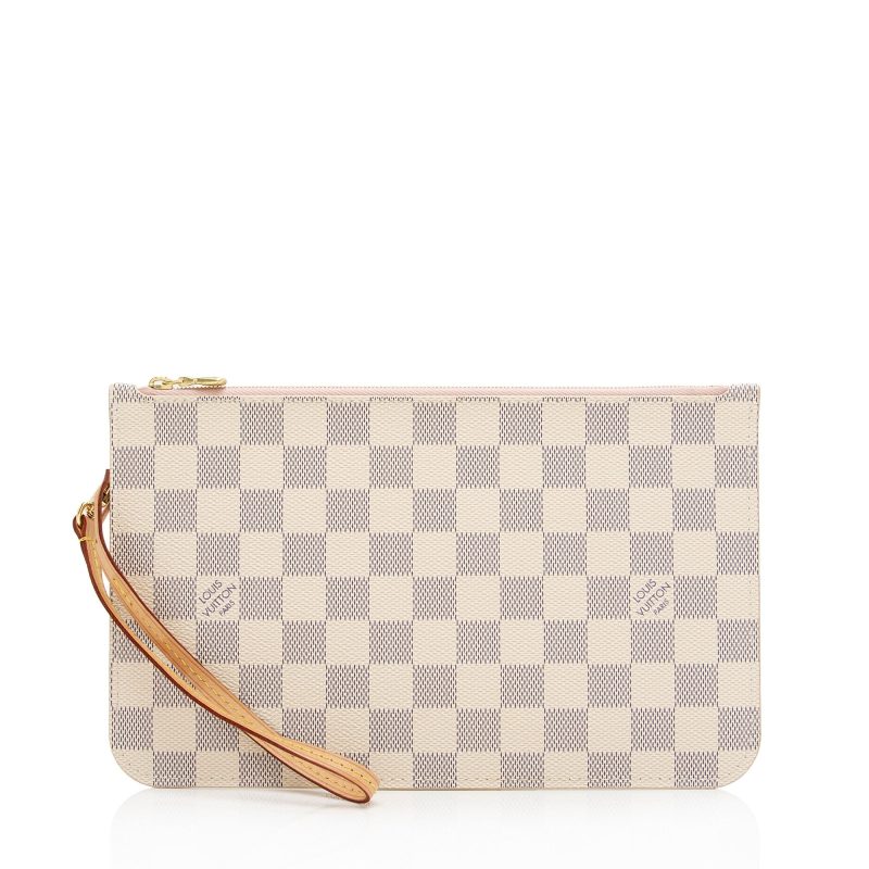 Louis Vuitton Damier Azur Neverfull GM Pochette (SHF-pkmLOz) - Image 8