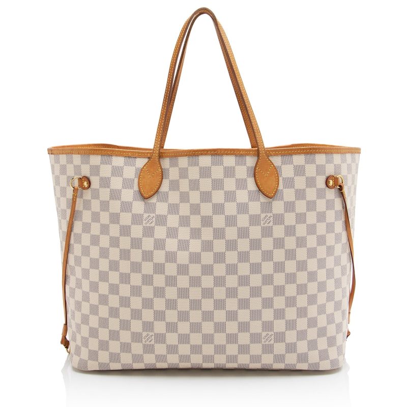 Louis Vuitton Damier Azur Neverfull GM Tote Bag Hand Bag N51108