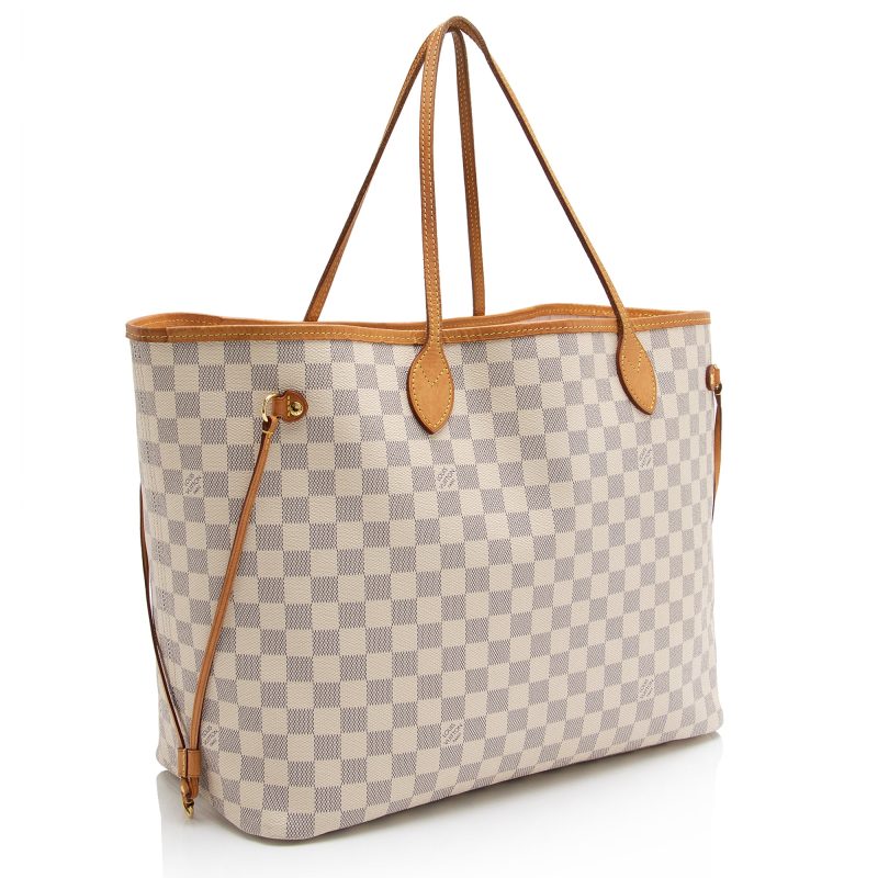 Louis Vuitton Damier Azur Neverfull GM Tote Bag Hand Bag N51108 - Image 2