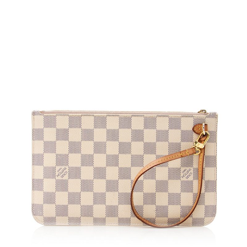 Louis Vuitton Damier Azur Neverfull MM Pochette (SHF-20736) - Image 2