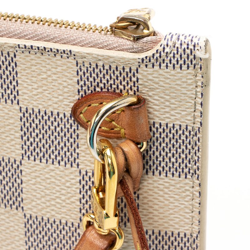 Louis Vuitton Damier Azur Neverfull MM Pochette (SHF-23938) - Image 13