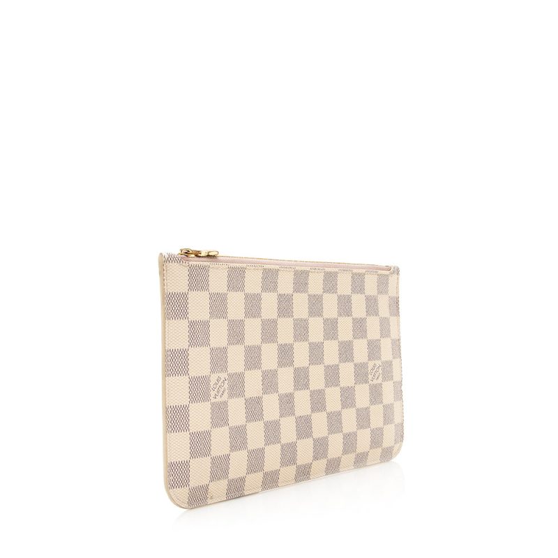 Louis Vuitton Damier Azur Neverfull MM Pochette (SHF-20736)