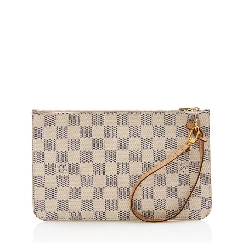 Louis Vuitton Damier Azur Neverfull MM Pochette (SHF-21426) - Image 2