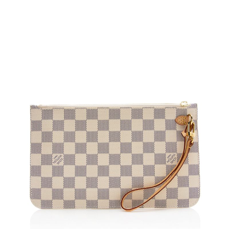 Louis Vuitton Damier Azur Neverfull MM Pochette - Image 3